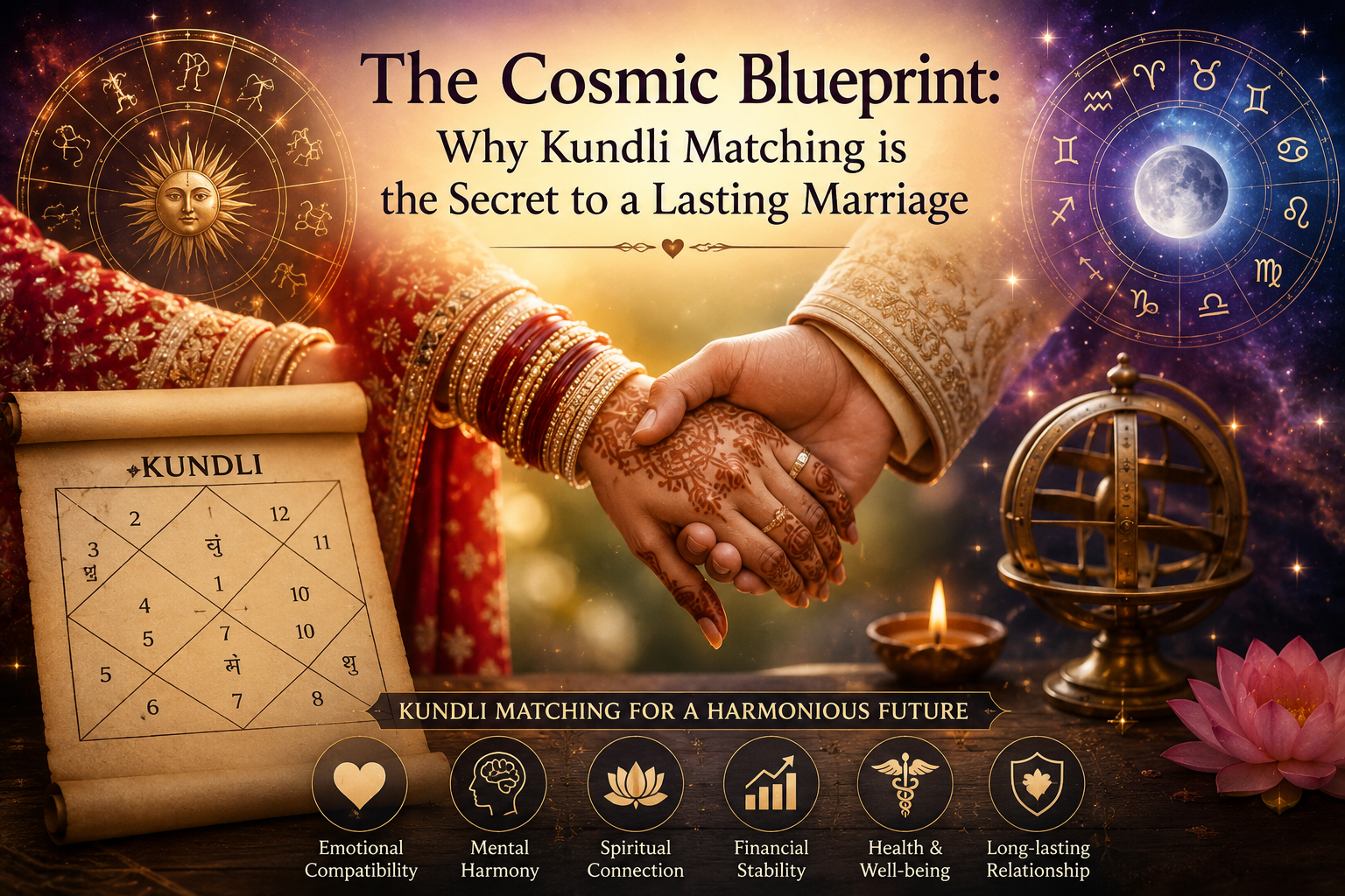 The Cosmic Blueprint: Why Kundli Matching is the Secret to a Lasting Marriage