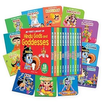 12-Book Hindu Gods & Goddesses Illustrated Learning Set for Kids (Ages 2–6)